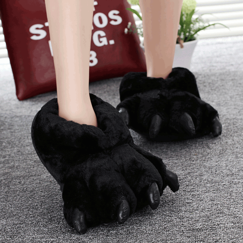 Women Shoes Winter - Tamanho 35-43 preto animal pata sapatos