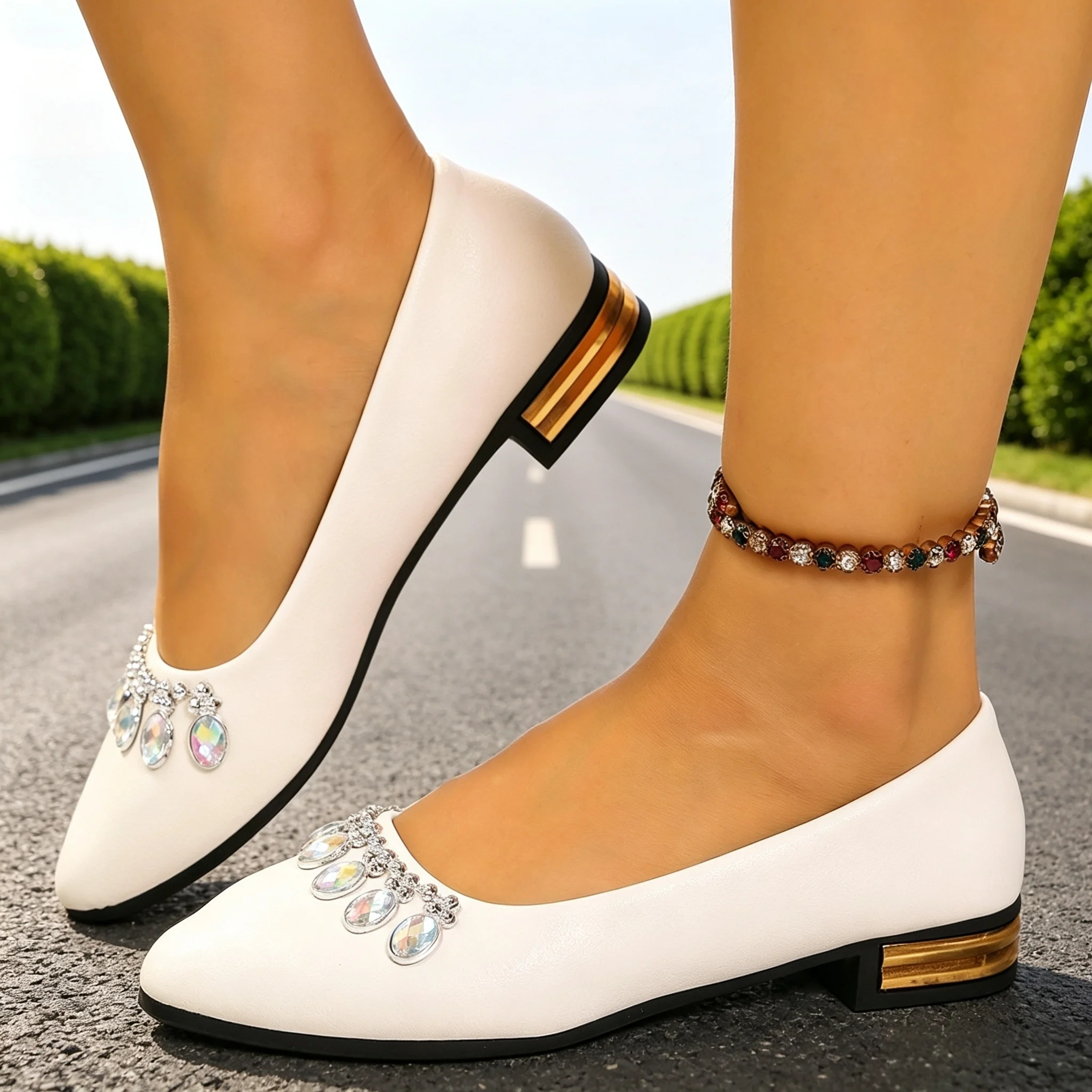 Shoes For Women Flats - Sapatilhas Femininas de Bico Fino, Tamanhos