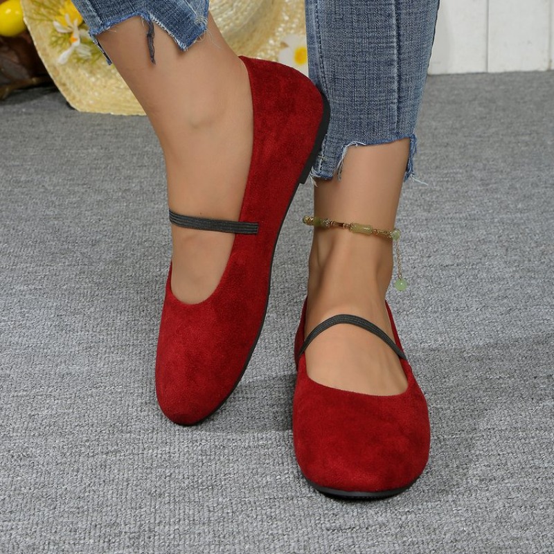Shoes For Women Flats - Sapatilhas femininas com bico redondo e
