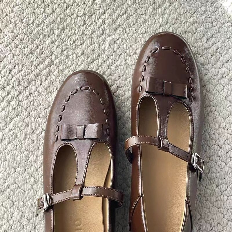 Novo francês roped mary jane s - Shoes For Women Flats avaliação e preço