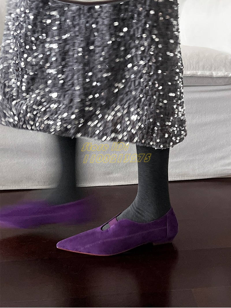 Camurça roxa bombas de dedo do - Women Shoes Winter avaliação e preço