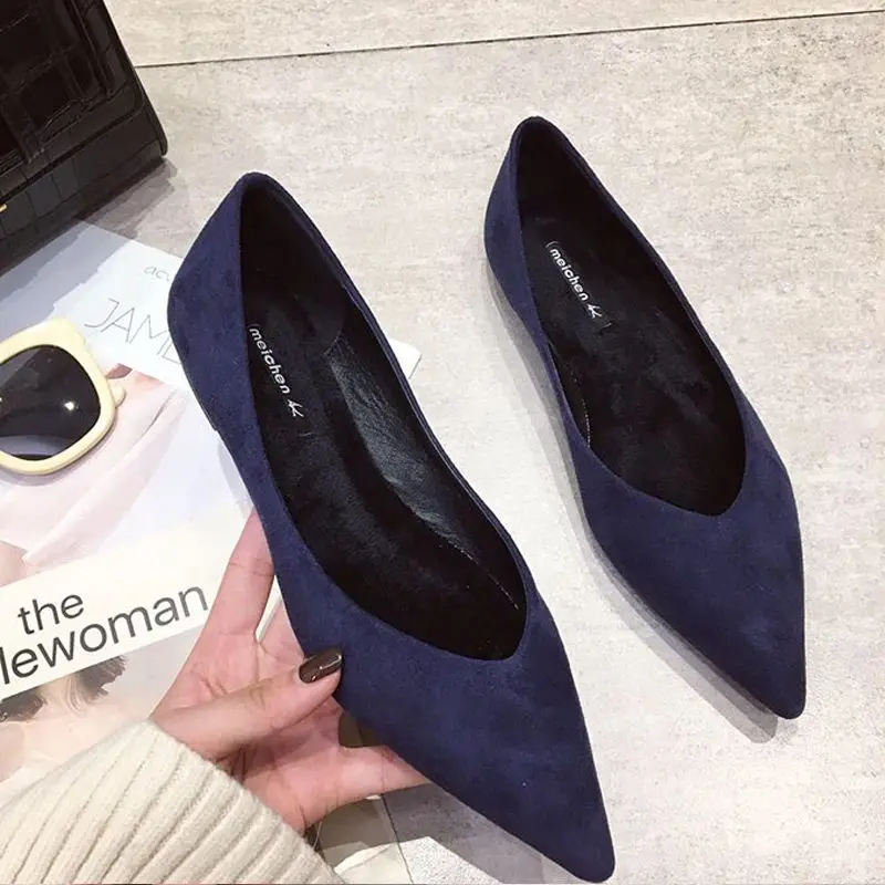 Dedo do pé apontado salto baix - Women Shoes Quick Delivery avaliação e preço