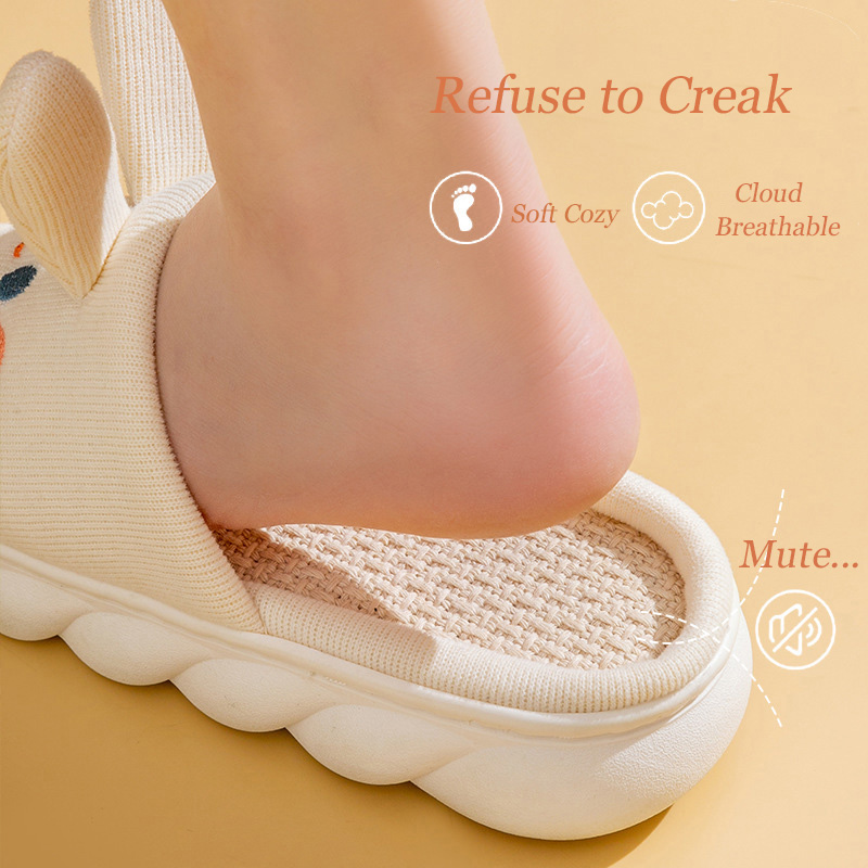 Casa chinelo de linho para mul - Shoes For Women Flats avaliação e preço