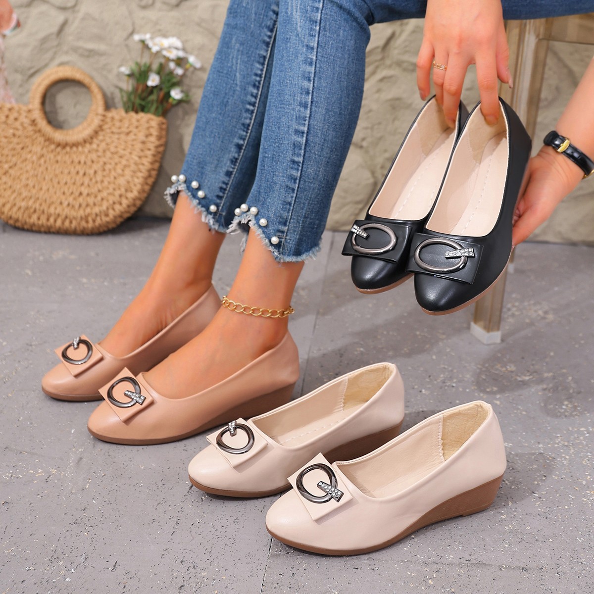 Marca de luxo feminina strass  - Women Shoes Quick Delivery avaliação e preço