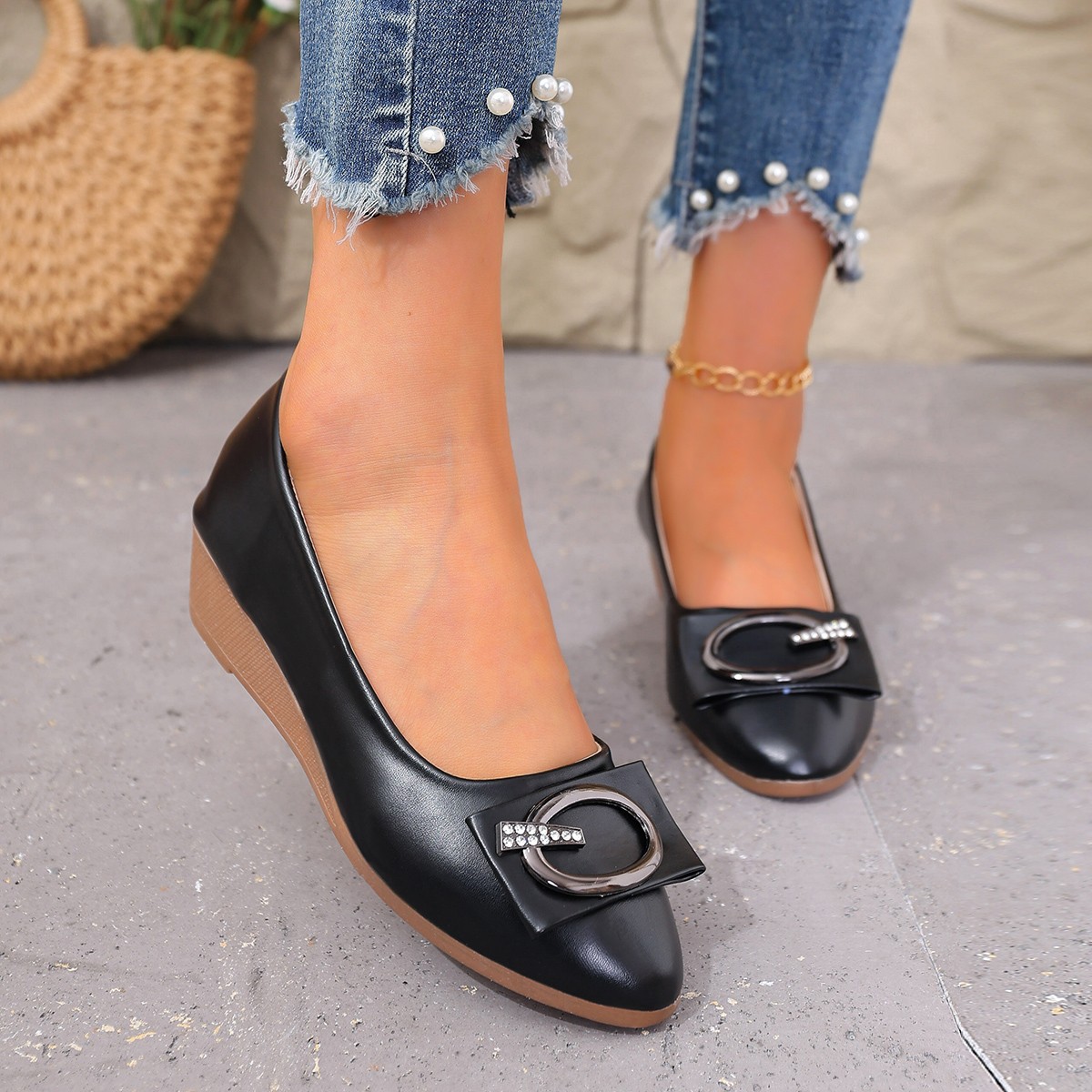 Marca de luxo feminina strass  - Women Shoes Quick Delivery avaliação e preço