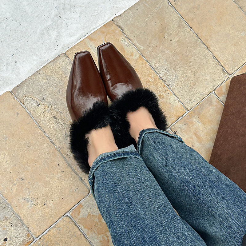 Inverno de pelúcia designer qu - Shoes For Women Flats avaliação e preço