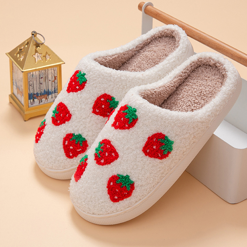 Chinelos Femininos de Morango  - Women Shoes Winter avaliação e preço