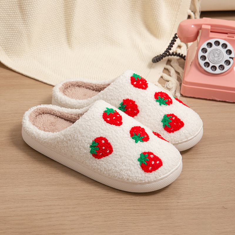 Chinelos Femininos de Morango  - Women Shoes Winter avaliação e preço