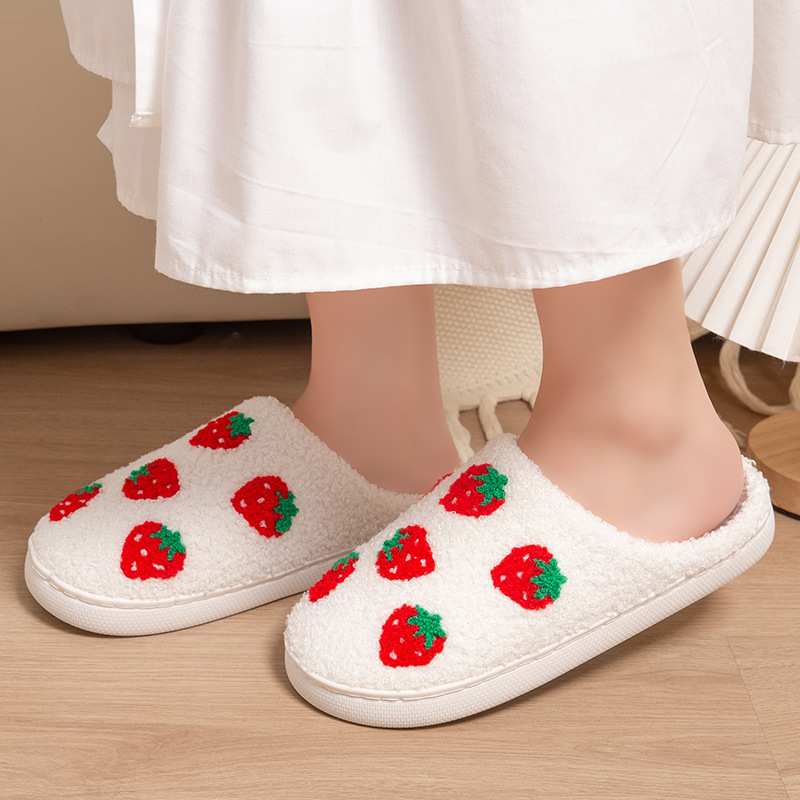 Chinelos Femininos de Morango  - Women Shoes Winter avaliação e preço
