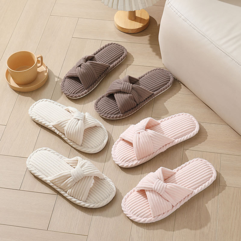 Chinelos de casa de alça cruza - Women Shoes Winter avaliação e preço