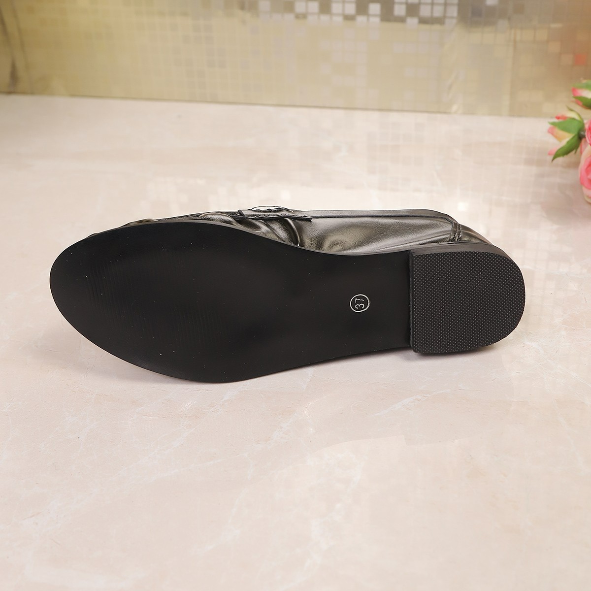 Sapatilhas Pretas Estilo Britâ - Shoes For Women Flats avaliação e preço