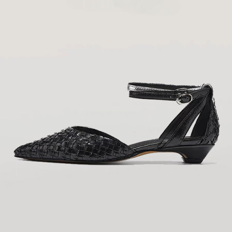 Dedo do pé apontado salto baix - Women Shoes Brand avaliação e preço