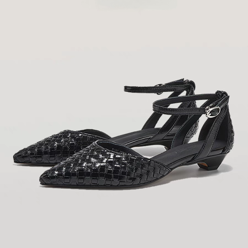 Dedo do pé apontado salto baix - Women Shoes Brand avaliação e preço